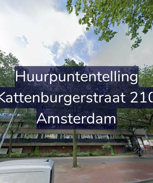Foto gevel Huurpuntentelling voor Kattenburgerstraat 210, Amsterdam