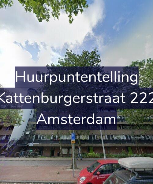 Foto gevel Huurpuntentelling voor Kattenburgerstraat 222, Amsterdam
