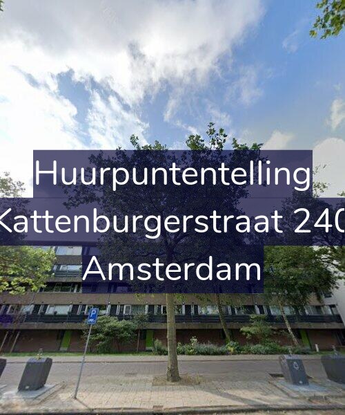 Foto gevel Huurpuntentelling voor Kattenburgerstraat 240, Amsterdam