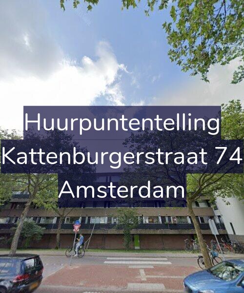 Foto gevel Huurpuntentelling voor Kattenburgerstraat 74, Amsterdam