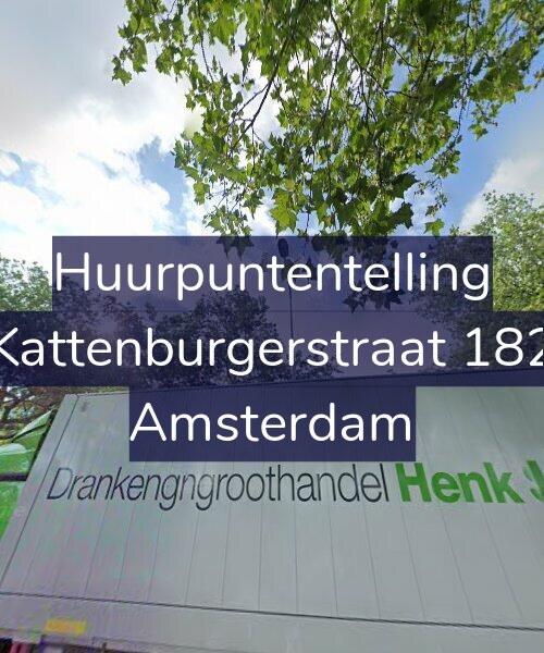 Foto gevel Huurpuntentelling voor Kattenburgerstraat 182, Amsterdam