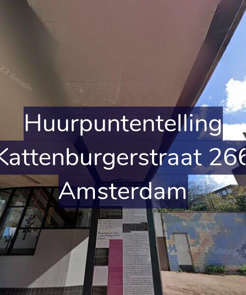 Foto gevel Huurpuntentelling voor Kattenburgerstraat 266, Amsterdam