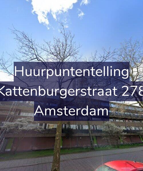 Foto gevel Huurpuntentelling voor Kattenburgerstraat 278, Amsterdam