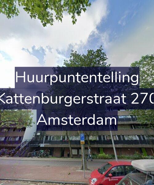 Foto gevel Huurpuntentelling voor Kattenburgerstraat 270, Amsterdam