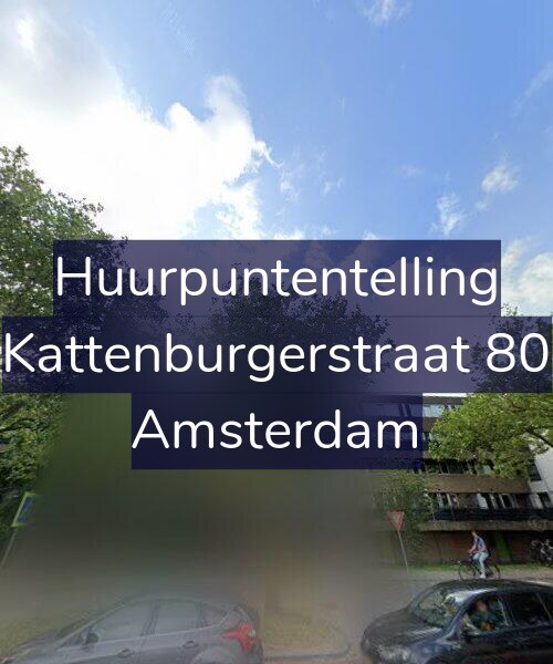 Foto gevel Huurpuntentelling voor Kattenburgerstraat 80, Amsterdam