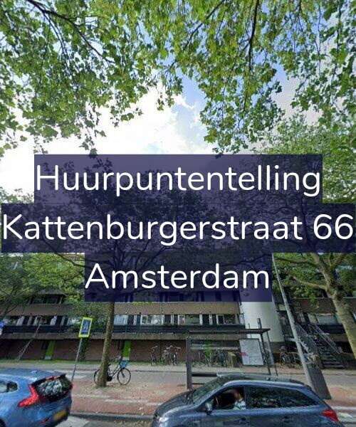 Foto gevel Huurpuntentelling voor Kattenburgerstraat 66, Amsterdam