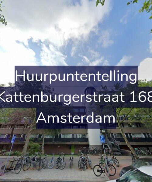 Foto gevel Huurpuntentelling voor Kattenburgerstraat 168, Amsterdam