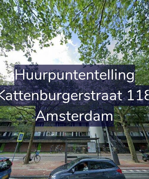 Foto gevel Huurpuntentelling voor Kattenburgerstraat 118, Amsterdam