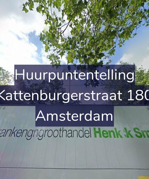 Foto gevel Huurpuntentelling voor Kattenburgerstraat 180, Amsterdam