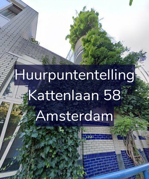 Foto gevel Huurpuntentelling voor Kattenlaan 58, Amsterdam