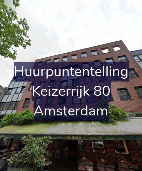 Foto gevel Huurpuntentelling voor Keizerrijk 80, Amsterdam
