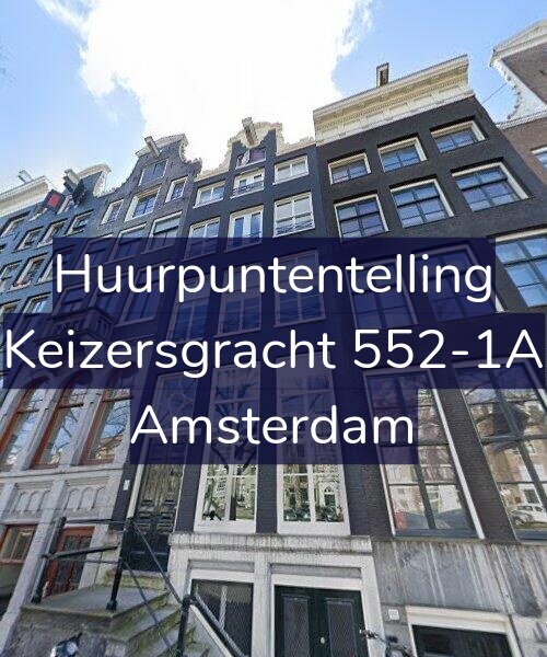 Foto gevel Huurpuntentelling voor Keizersgracht 552-1A, Amsterdam