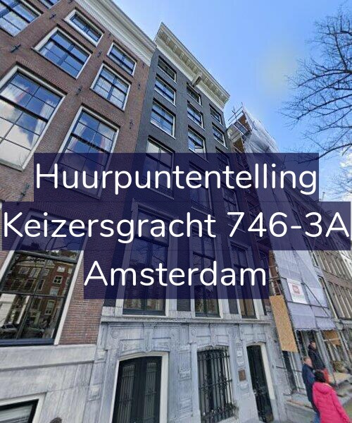 Foto gevel Huurpuntentelling voor Keizersgracht 746-3A, Amsterdam