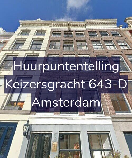 Foto gevel Huurpuntentelling voor Keizersgracht 643-D, Amsterdam