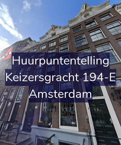 Foto gevel Huurpuntentelling voor Keizersgracht 194-E, Amsterdam