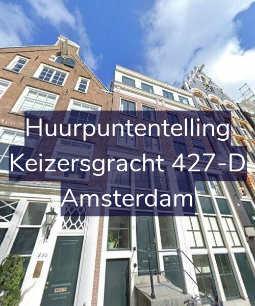 Foto gevel Huurpuntentelling voor Keizersgracht 427-D, Amsterdam