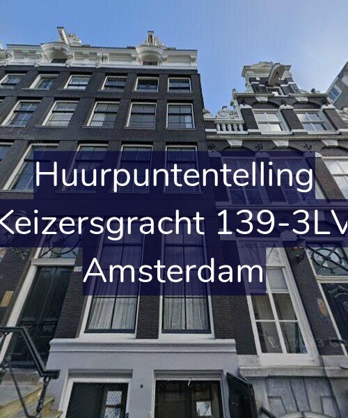 Foto gevel Huurpuntentelling voor Keizersgracht 139-3LV, Amsterdam