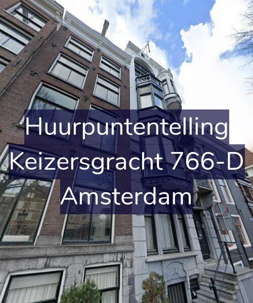 Foto gevel Huurpuntentelling voor Keizersgracht 766-D, Amsterdam