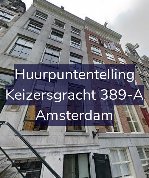 Foto gevel Huurpuntentelling voor Keizersgracht 389-A, Amsterdam