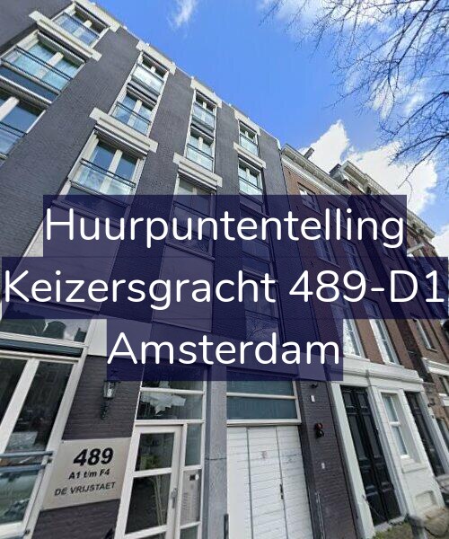 Foto gevel Huurpuntentelling voor Keizersgracht 489-D1, Amsterdam