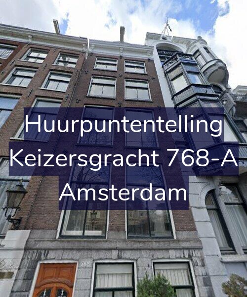 Foto gevel Huurpuntentelling voor Keizersgracht 768-A, Amsterdam