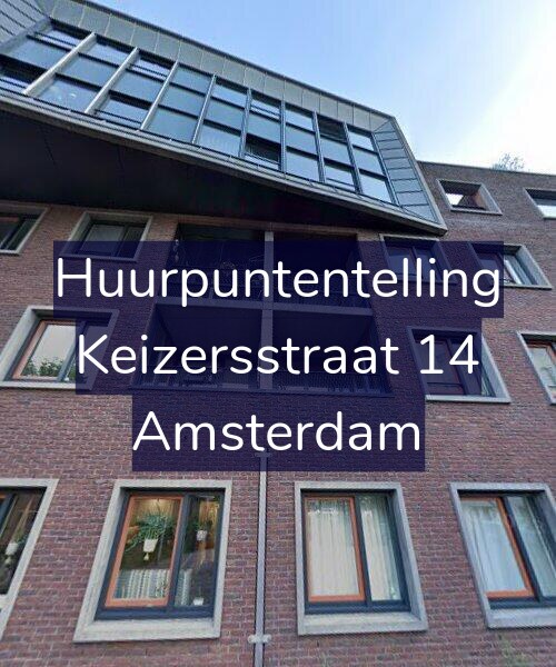 Foto gevel Huurpuntentelling voor Keizersstraat 14, Amsterdam