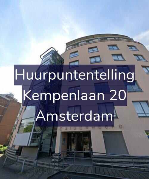 Foto gevel Huurpuntentelling voor Kempenlaan 20, Amsterdam