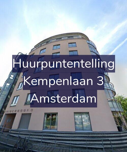 Foto gevel Huurpuntentelling voor Kempenlaan 3, Amsterdam