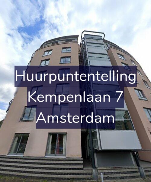 Foto gevel Huurpuntentelling voor Kempenlaan 7, Amsterdam