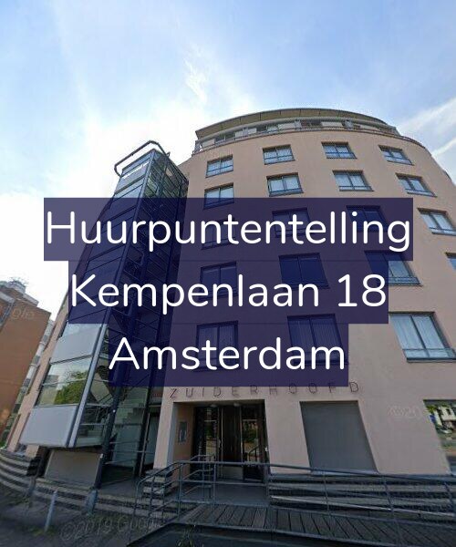 Foto gevel Huurpuntentelling voor Kempenlaan 18, Amsterdam