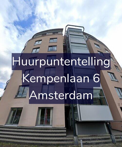 Foto gevel Huurpuntentelling voor Kempenlaan 6, Amsterdam