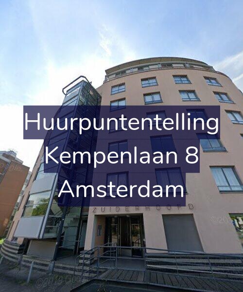 Foto gevel Huurpuntentelling voor Kempenlaan 8, Amsterdam