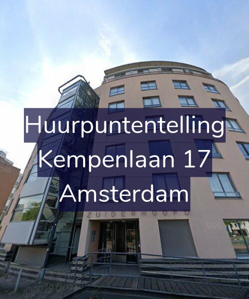 Foto gevel Huurpuntentelling voor Kempenlaan 17, Amsterdam