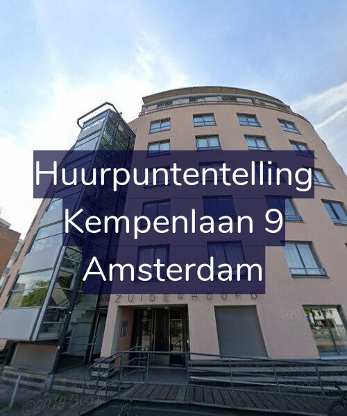 Foto gevel Huurpuntentelling voor Kempenlaan 9, Amsterdam