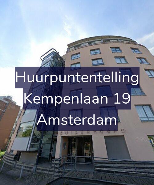 Foto gevel Huurpuntentelling voor Kempenlaan 19, Amsterdam