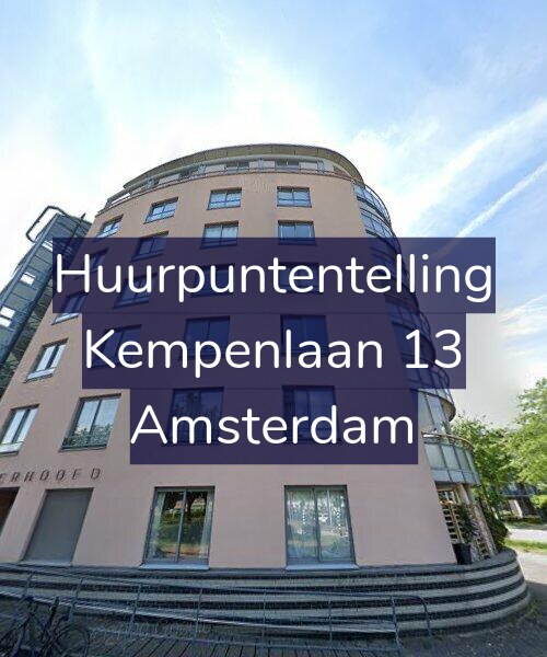 Foto gevel Huurpuntentelling voor Kempenlaan 13, Amsterdam