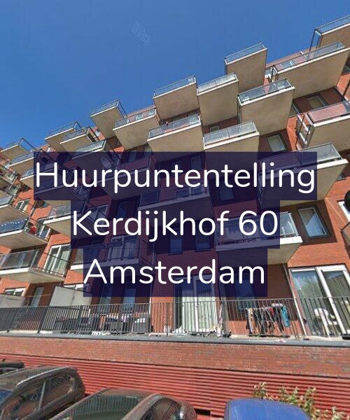 Foto gevel Huurpuntentelling voor Kerdijkhof 60, Amsterdam