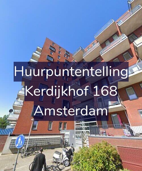 Foto gevel Huurpuntentelling voor Kerdijkhof 168, Amsterdam