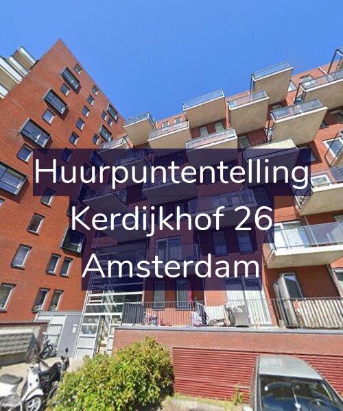 Foto gevel Huurpuntentelling voor Kerdijkhof 26, Amsterdam