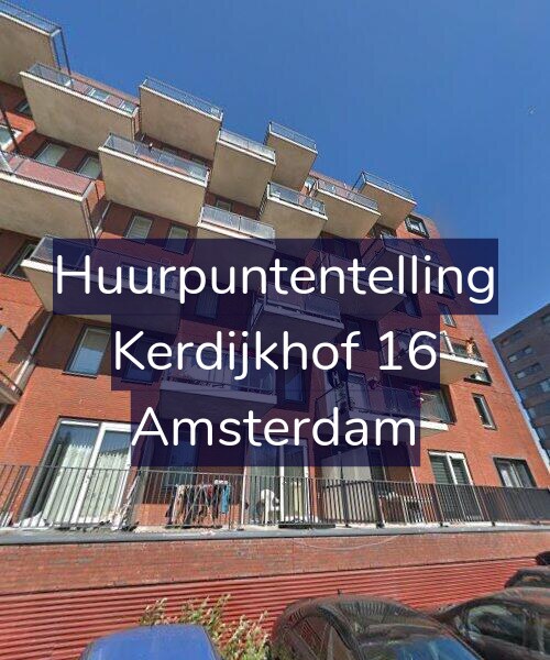 Foto gevel Huurpuntentelling voor Kerdijkhof 16, Amsterdam