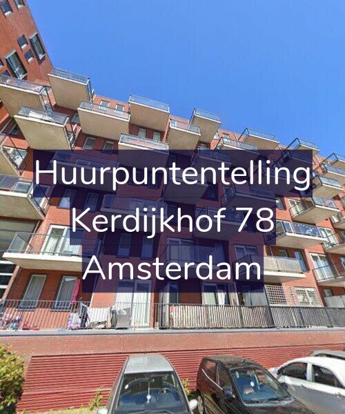 Foto gevel Huurpuntentelling voor Kerdijkhof 78, Amsterdam