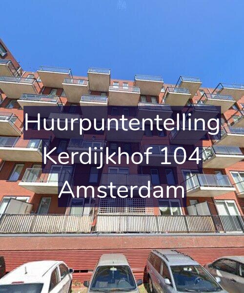 Foto gevel Huurpuntentelling voor Kerdijkhof 104, Amsterdam