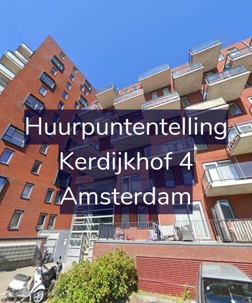 Foto gevel Huurpuntentelling voor Kerdijkhof 4, Amsterdam