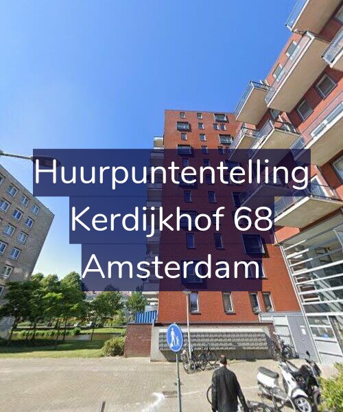 Foto gevel Huurpuntentelling voor Kerdijkhof 68, Amsterdam