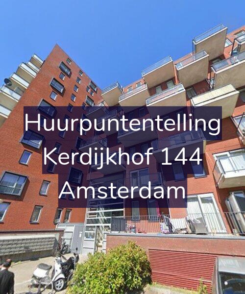 Foto gevel Huurpuntentelling voor Kerdijkhof 144, Amsterdam