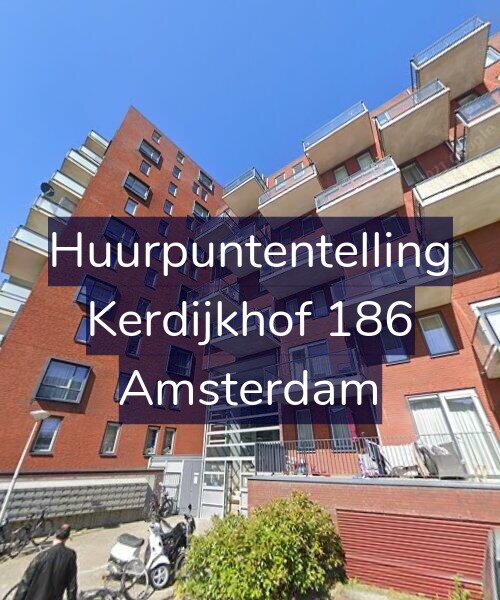 Foto gevel Huurpuntentelling voor Kerdijkhof 186, Amsterdam