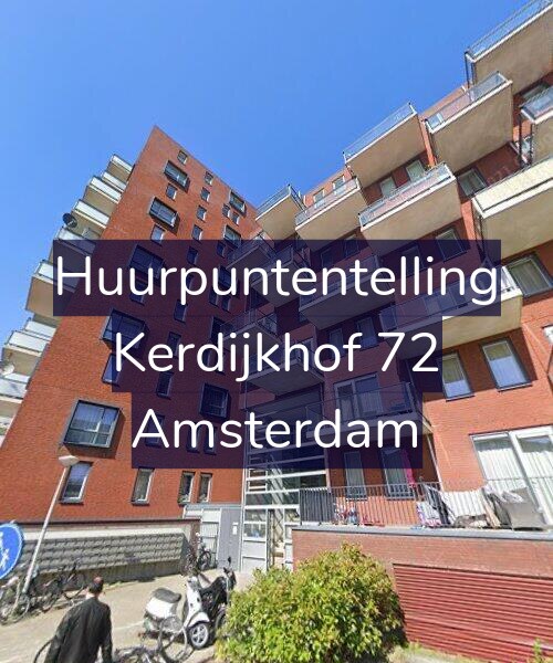 Foto gevel Huurpuntentelling voor Kerdijkhof 72, Amsterdam