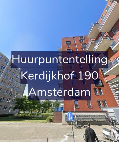 Foto gevel Huurpuntentelling voor Kerdijkhof 190, Amsterdam