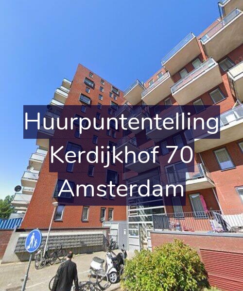 Foto gevel Huurpuntentelling voor Kerdijkhof 70, Amsterdam