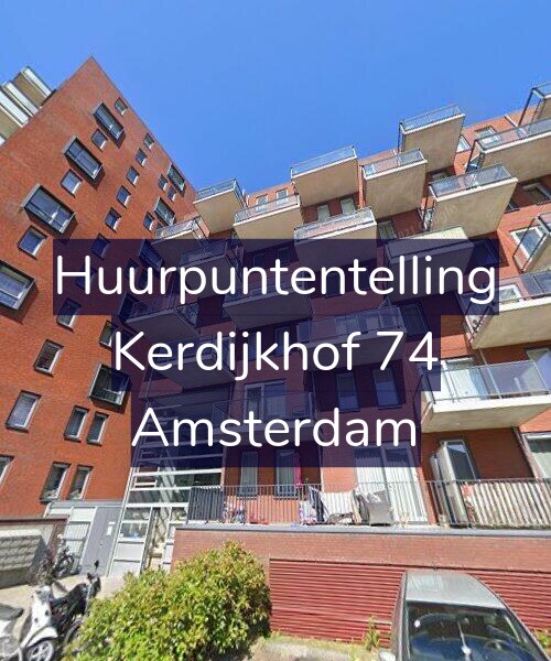 Foto gevel Huurpuntentelling voor Kerdijkhof 74, Amsterdam